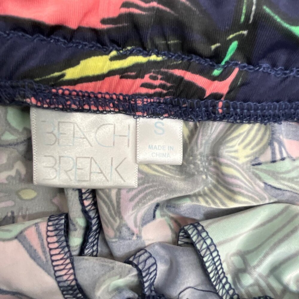 Beach Break Women's Tropical Print Wide Leg Pants Size S Polyester/Spandex - Picture 5 of 7